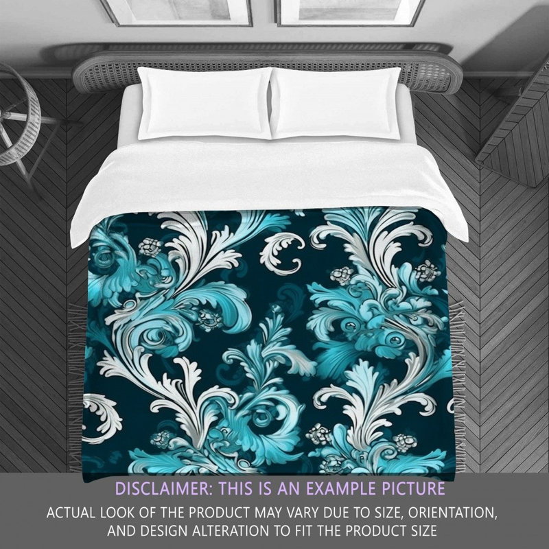 Distressed Styles Blue Duvet Cover, Twin Comforter