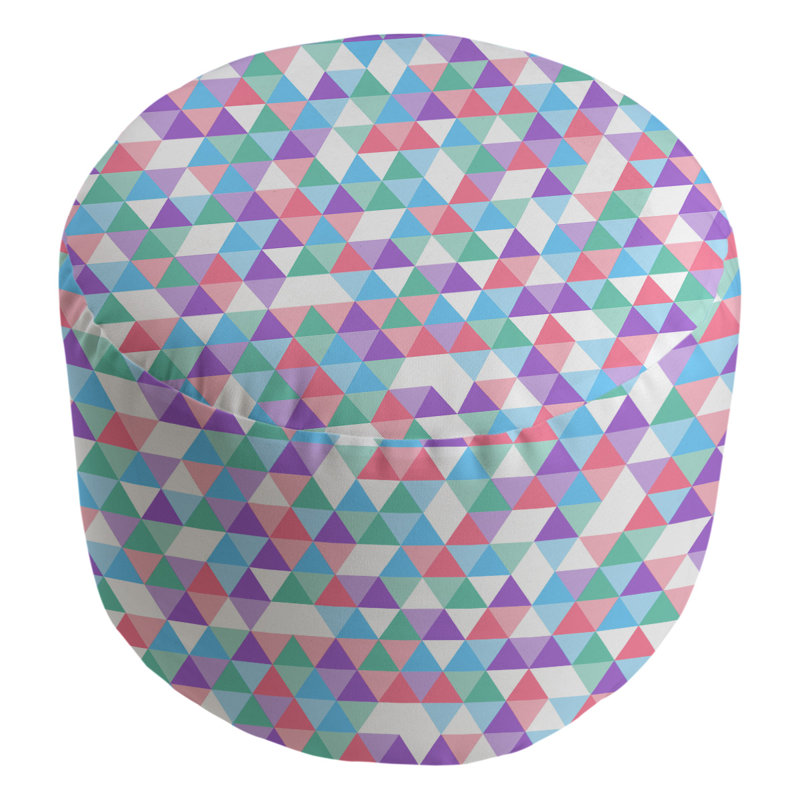 Repose-pieds Avicia, Mauve / beige / rouge