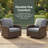 360-Swivel Outdoor Seating Group With Cushions