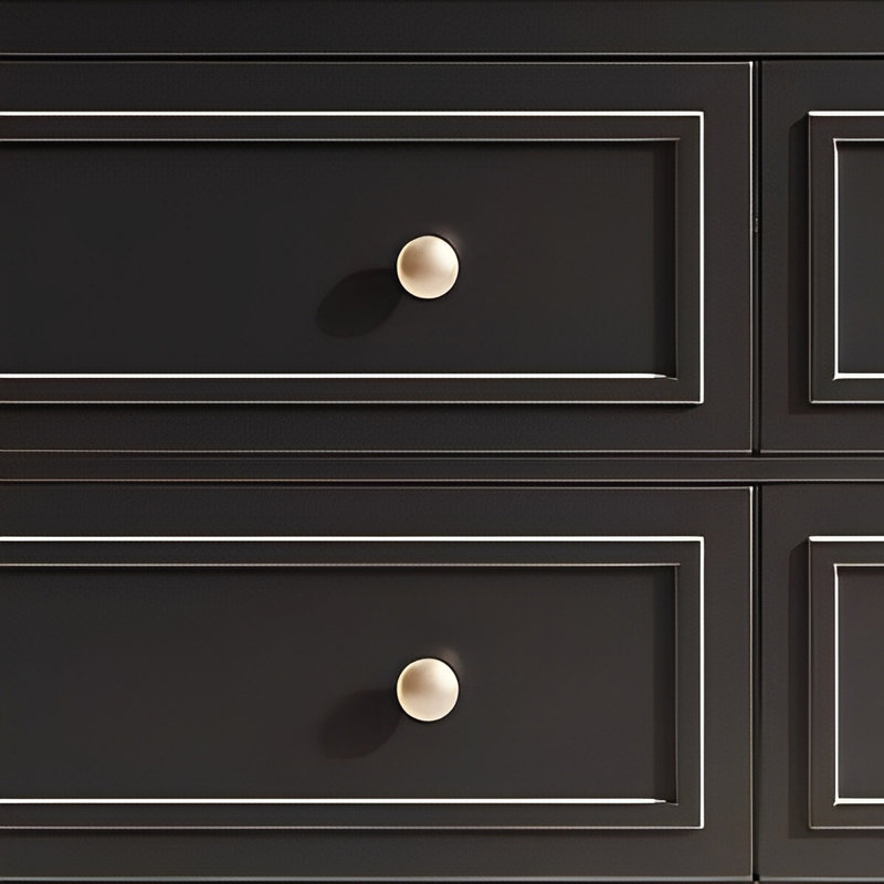 Armoire de salle de bain de style rétro français, H 33,46 po x l 62,99 po x P 21,65 po, Noir