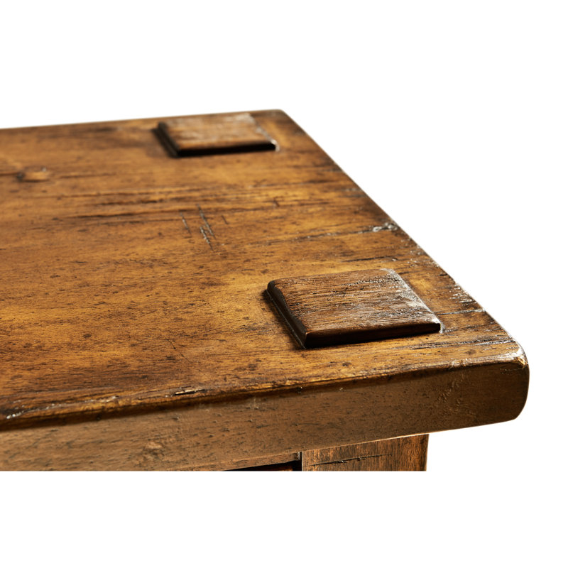 Casually Country 68'' W Solid Wood Console Table, Walnut Country Farmhouse