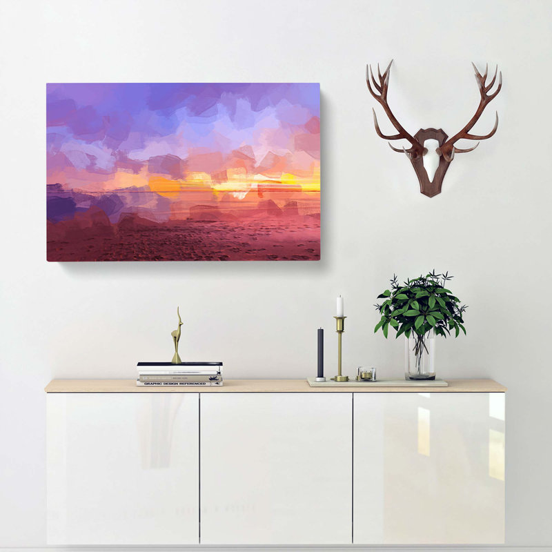 Sydney Beach In Abstract - Wrapped Canvas, 50cm H x 76cm W x 3cm D