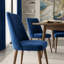 Chaise parsons rembourrée en velours Ackley-1125912040
