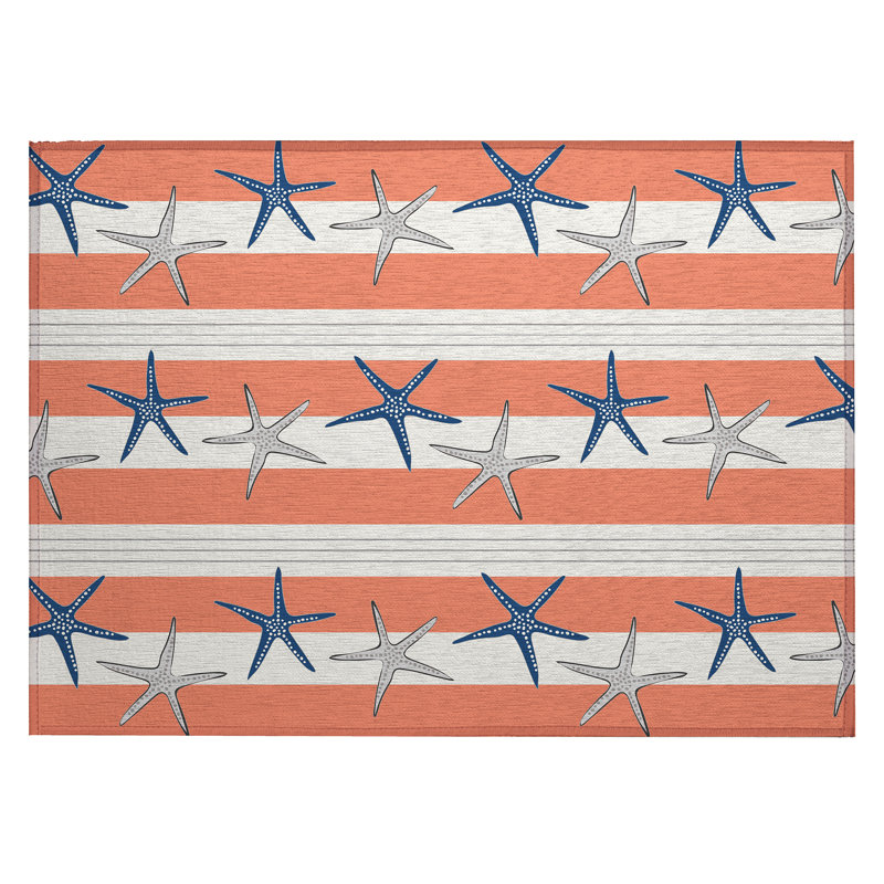 Deshi Washable Indoor / Outdoor Rug, Rectangle 1'8" x 2'6"