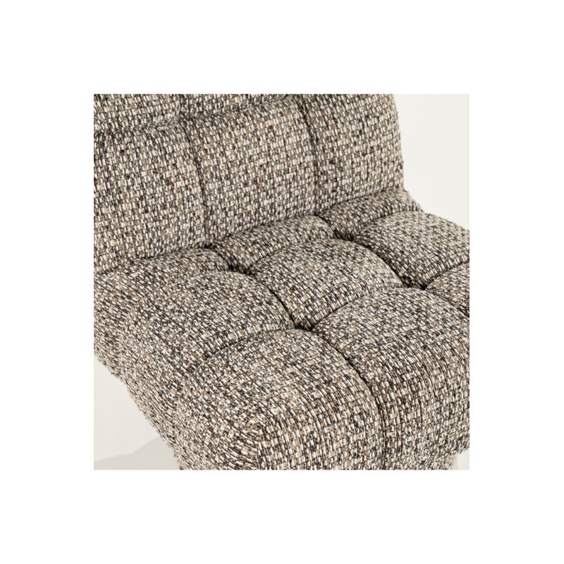 Fauteuil d'appoint Fenna, Polyester taupe