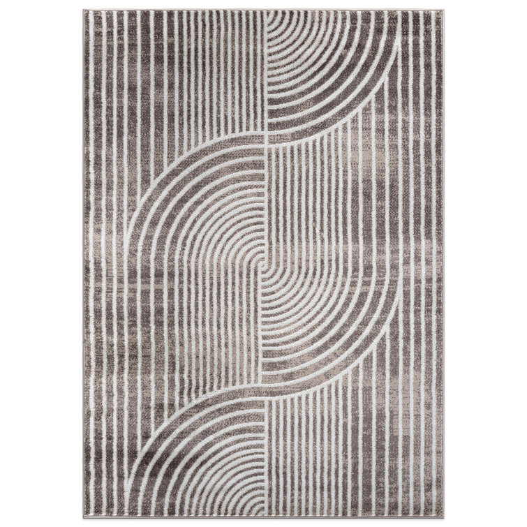 Rambo Contemporary Arch Knot Design Area Rug