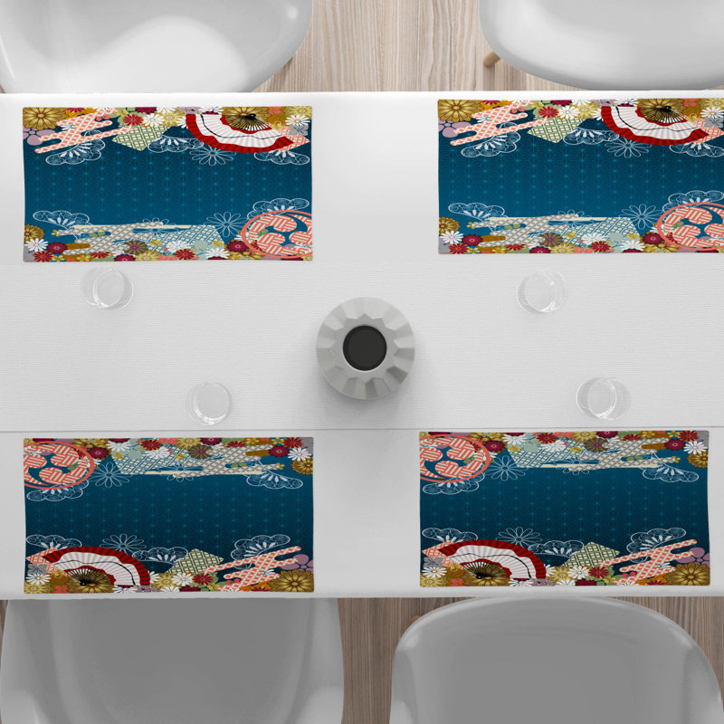 Polyester Abstract Rectangle Placemat