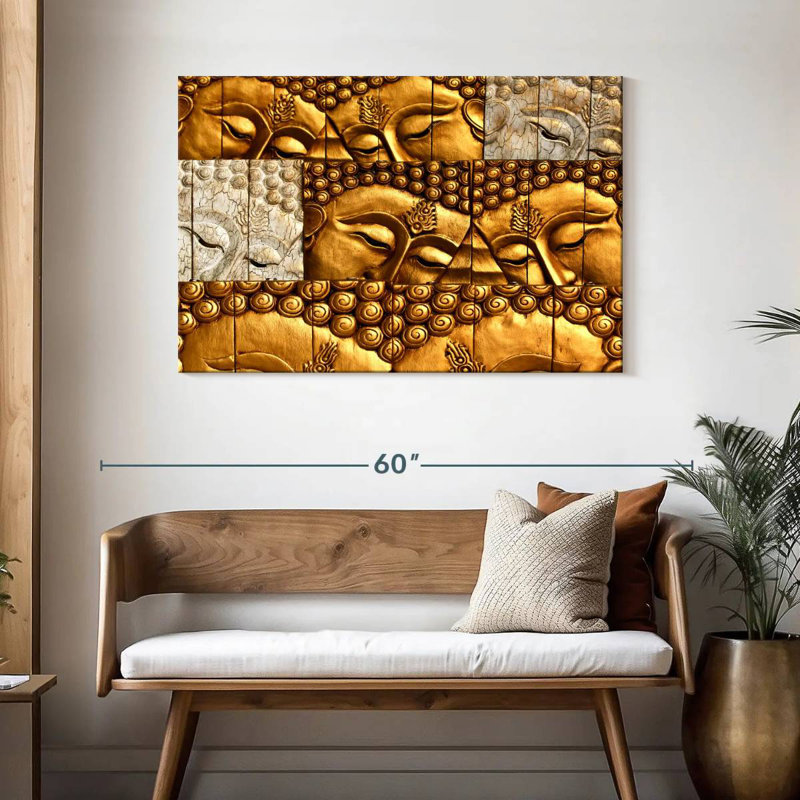 Leisha Royal Buddhas, 30" H x 45" W