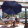 Delaplaine 9' Solid Octagon Market Umbrella with Push-Button Tilt