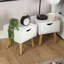 Clarinda Pair of 1 Drawer Scandi Bedside Table Units-1487153675