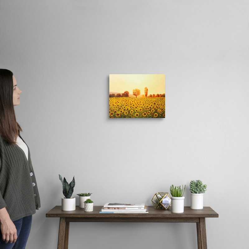 «Memories of the Summer», art mural sur toile, Toile tendue, H 20 po x l 16 po x P 1,25 po