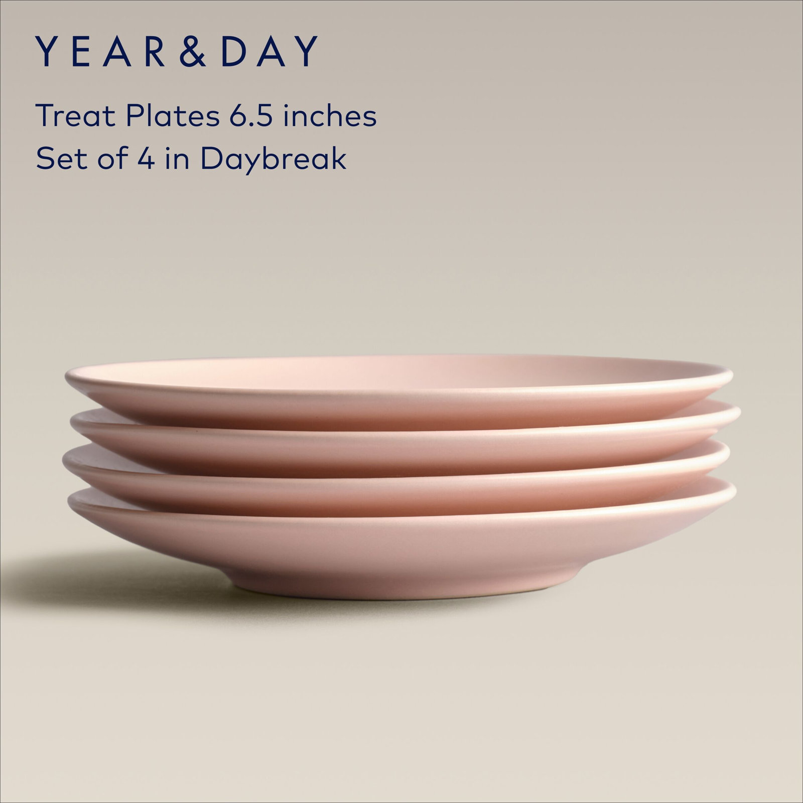 Year & Day Ceramic Treat Plates, Daybreak