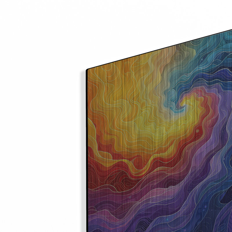 Ivy Bronx «Rainbow Clouds 1» par Momart, art mural en métal, H 16 po x l 12 po
