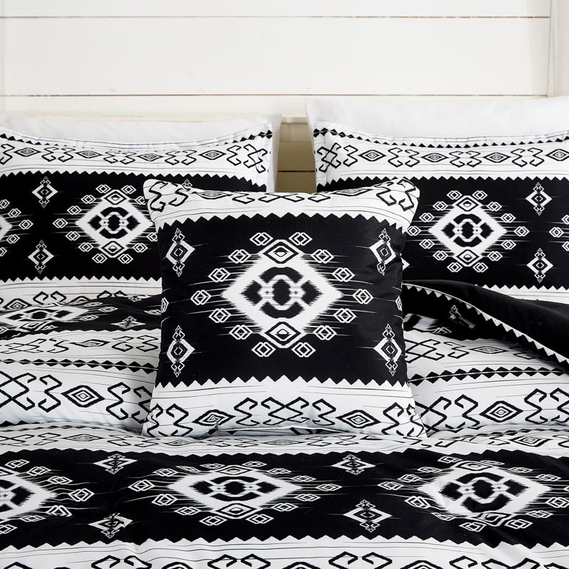 Standard Geometric Shapes Comforter, King Comforter + 6 Additional Pieces 