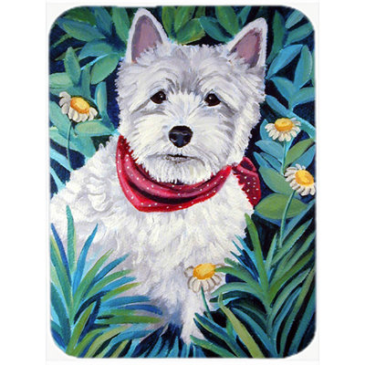 East Urban Home Westie Glass Cutting Board