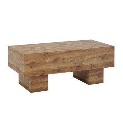 Modern Simple Texture Sticker MDF Coffee Table - 43.3"x21.6"x17.2" Practical Model.Making it an ideal addition to any living room or apartment.