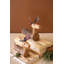 Ensemble de cerfs assis en bois et en métal
