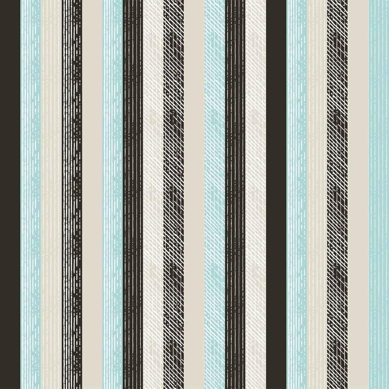 Rouleau de papier peint adhésif Hokendauqua, Bleu, L 96 po x l 24 po