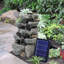 Rock Fountain with Lights