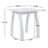 Selma Acacia Wood Accent Side Table, Weather-Resistant Rectangular End Table