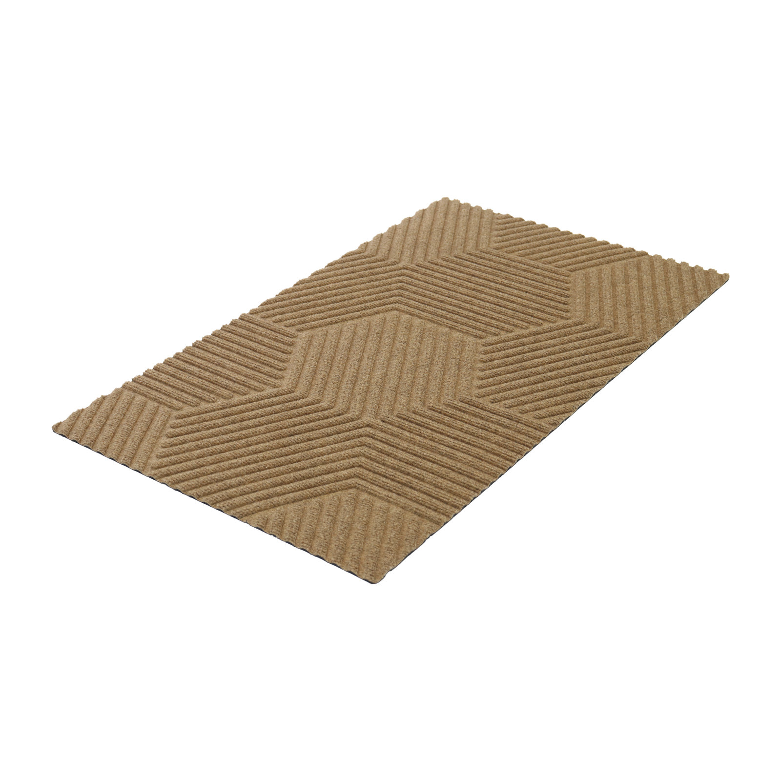 WaterHog Luxe Zephyr Non-Slip Doormat, Wheat, 21.5" W x 35" L