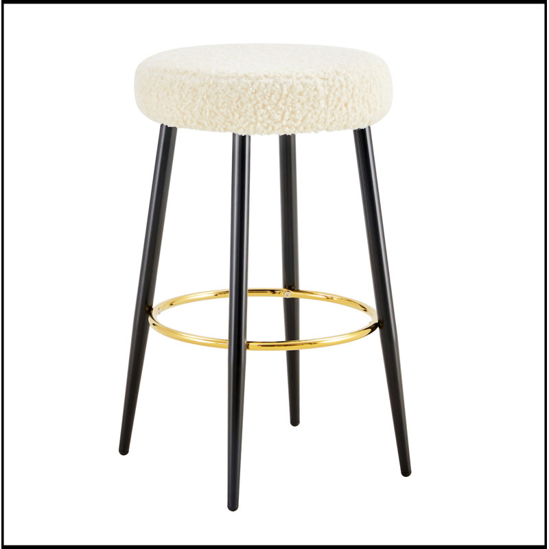 Counter Height Bar Stools Set Of 2, Antique White