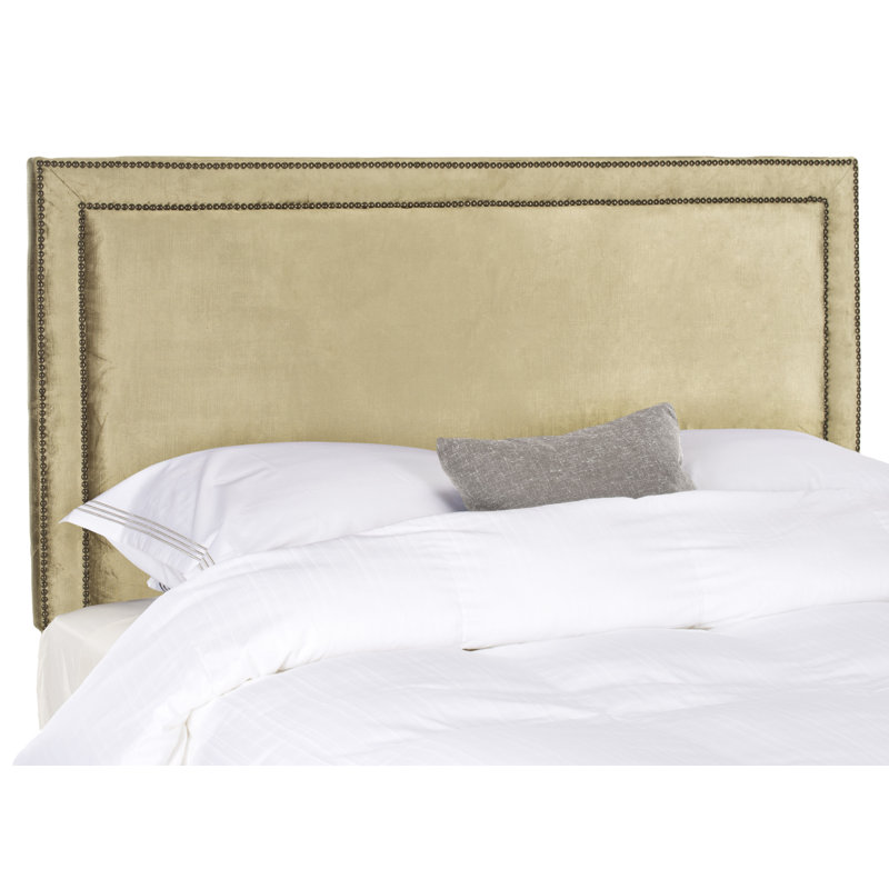 Dominick Upholstered Headboard, Polyester Olive, Queen