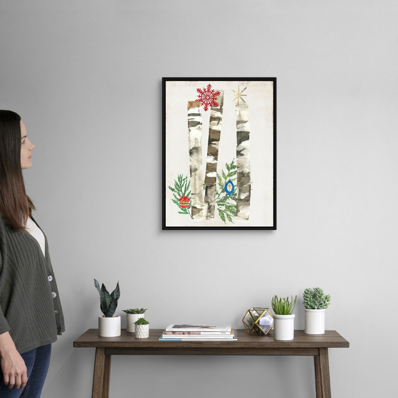Jingle Bells-reproduction d’art sur toile, Cadre noir, 26" H x 20" W x 1.75" D
