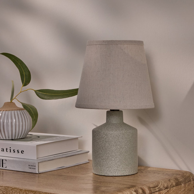 Ceramic Table Lamp, Natural/Off White