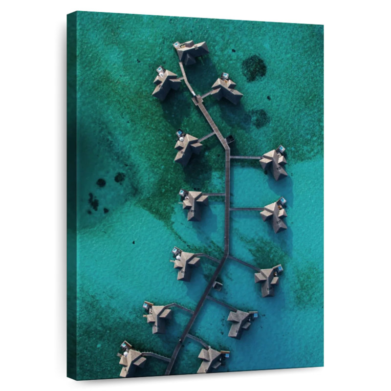 Aletra Beach Villas Aerial, 48" H x 32" W