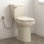Toilette très haute deux pièces Los Flexi avec cuve allongée, siège à fermeture en douceur et chasse d'eau 1,28 GPF