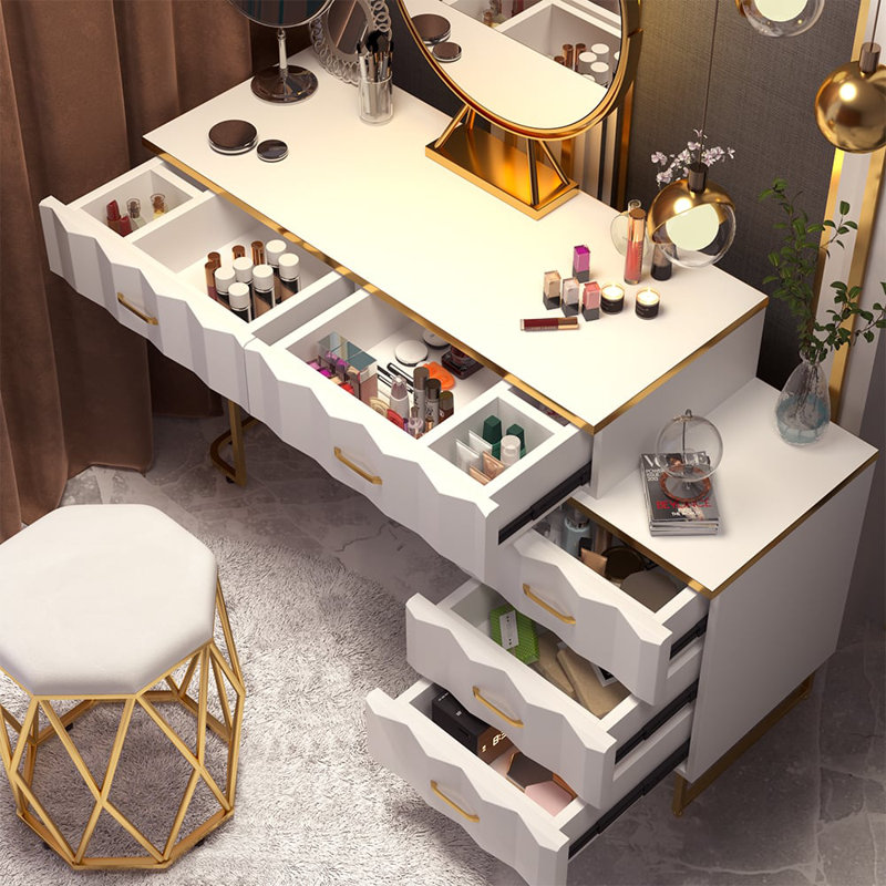 Azirah Dressing Table with Mirror