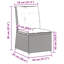 Canapé de patio inclinable Vidaxl