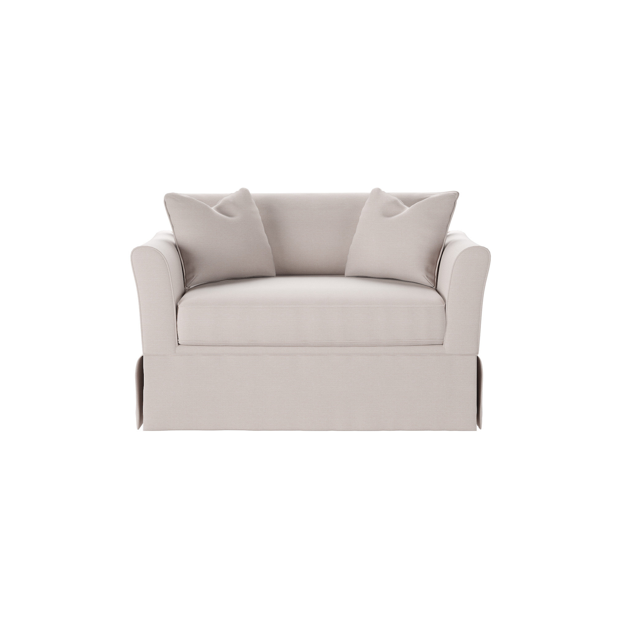 Shelby Upholstered Chair And A Half, Bayou Off White Canvas