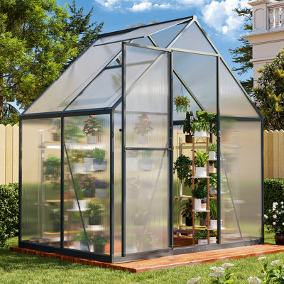 Pavillon de jardin en acier L 6 pi. D Ft Outdoor Serre