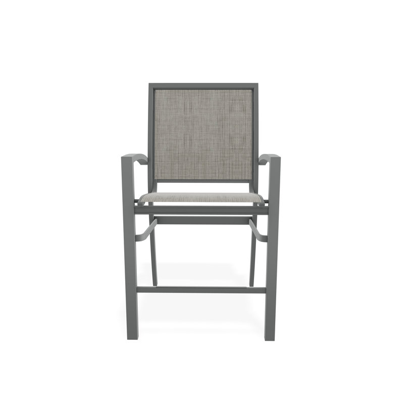 Tabouret de comptoir d'extérieur 26 po Kendall, Graphite, Fumée