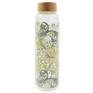 Portico Designs William Morris 600ml Vacuum Insulated Glass Water Bottle