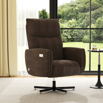 Fauteuil inclinable électrique pivotant avec chargement USB et de type C