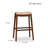 30" Bar Height Saddle Stool-773382964