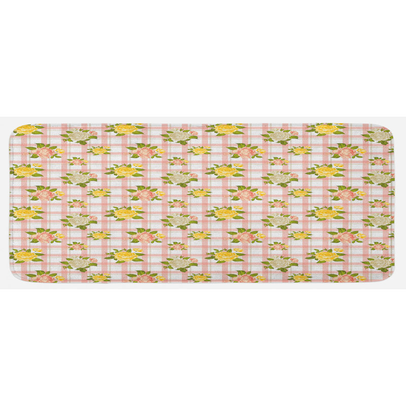 Tapis de cuisine shabby flore