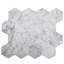 10.25" x 10.25" Marble Mosaic Wall Tile