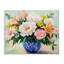 Indigo chinoiserie avec toile de fleurs assorties, design par Petal Prints Design-1637257767