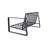 Grey Cushioned Aluminium & Rectangular Coffee Table Jm 9017. Modern Furniture Ensemble And Fashionable