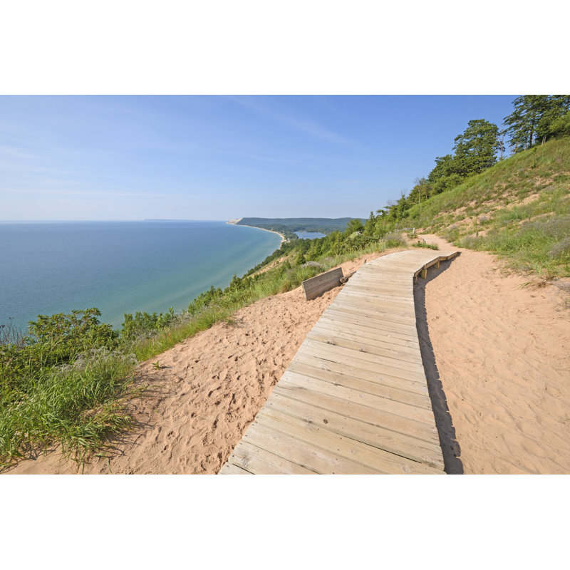 Costilla Boardwalk on a Sand Dune - Wrapped Canvas Photograph, 51cm H x 76cm W x 3.8cm D