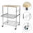 3-Tier Wire Rolling Kitchen Cart