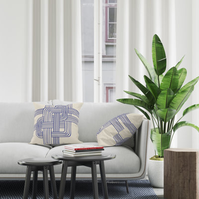 Jeté carré en polyester intérieur / extérieur