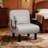 Upholstered 3-in-1 Convertible Line Sleeper Chair-290573186