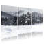 Ensemble de 3 impressions sur toile, paysage d'hiver-737857395