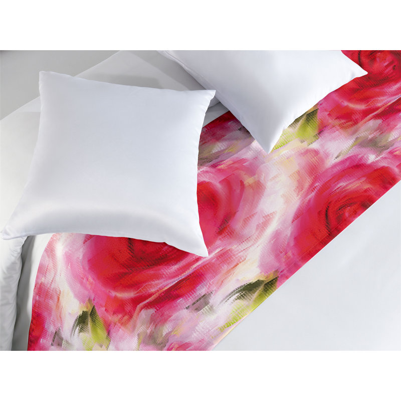 Motif de foulard de lit Ambesonne Rose, Très grand lit