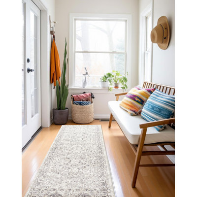 Grey Rug 2'8" x 8'2"